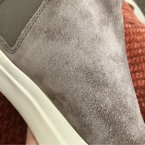 Vince Kelowna High Top Suede Platform Slip On Sneakers Size 8 - Picture 11 of 13